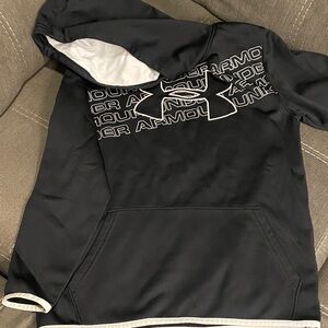Under Armour Black and White Logo Hoodie